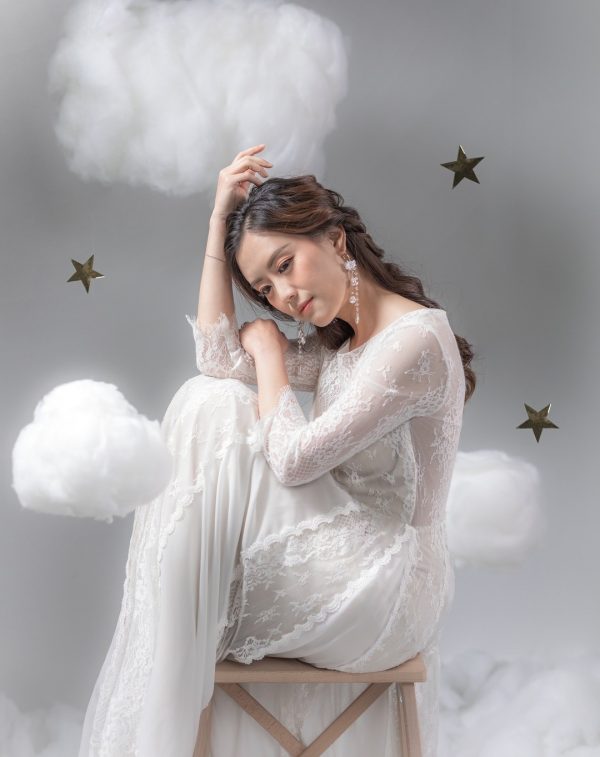 Vintage See Through Wedding Dress