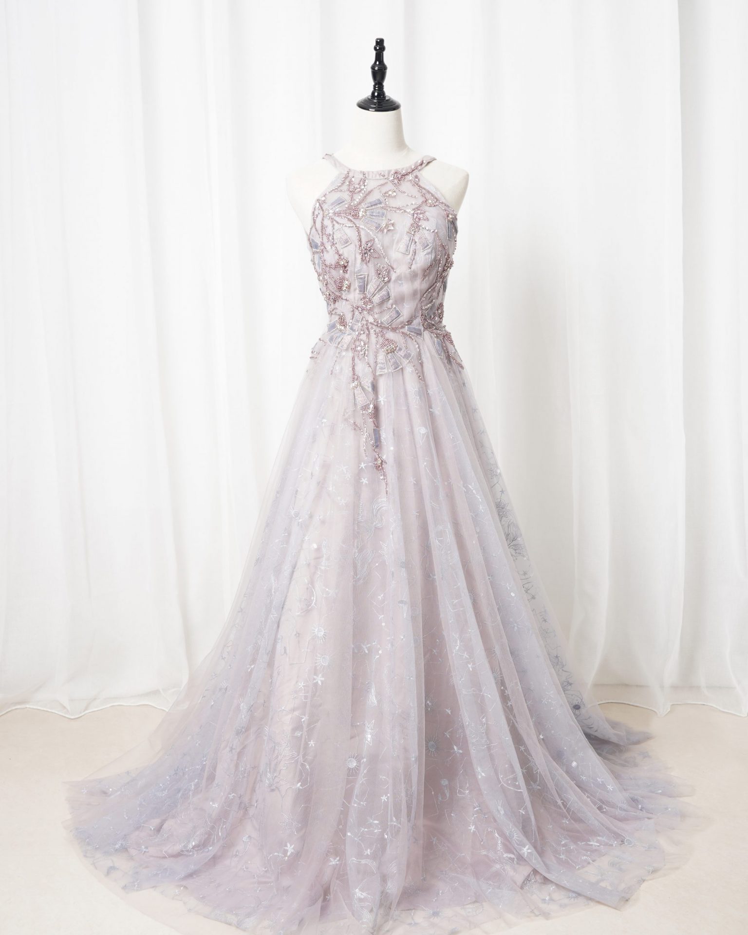 Halter Blink Embroidered Aline Gown Halter Blink Embroidered Aline Gown