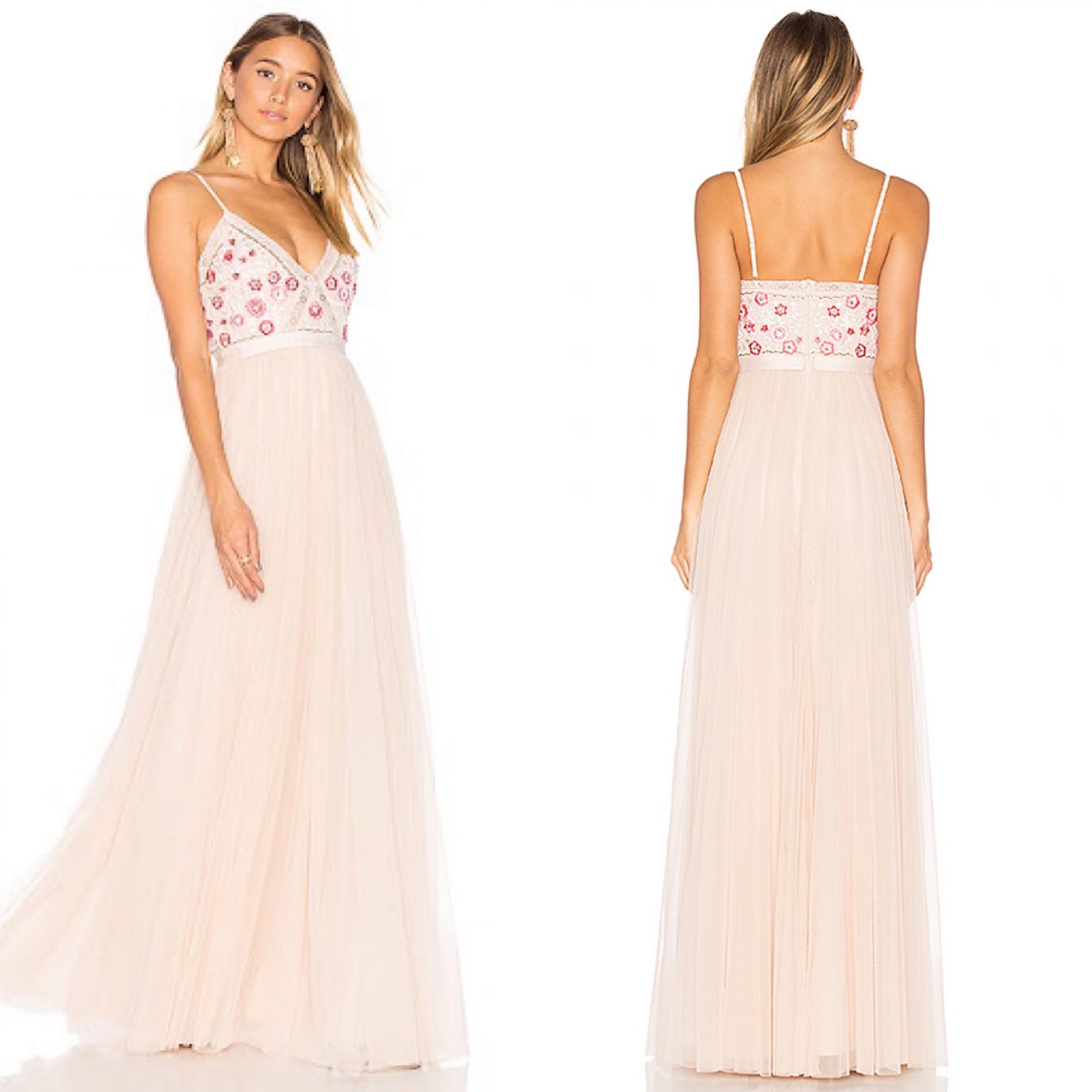 Needle & Thread Prairie Embroidery Maxi Dress Needle & Thread Prairie Embroidery Maxi Dress