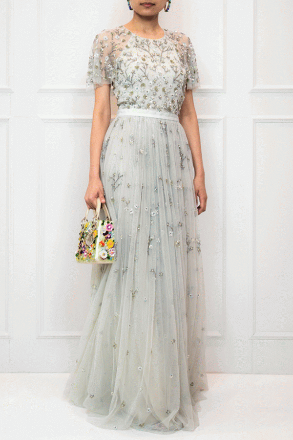 Needle & Thread Starlit Embellished Tulle Gown