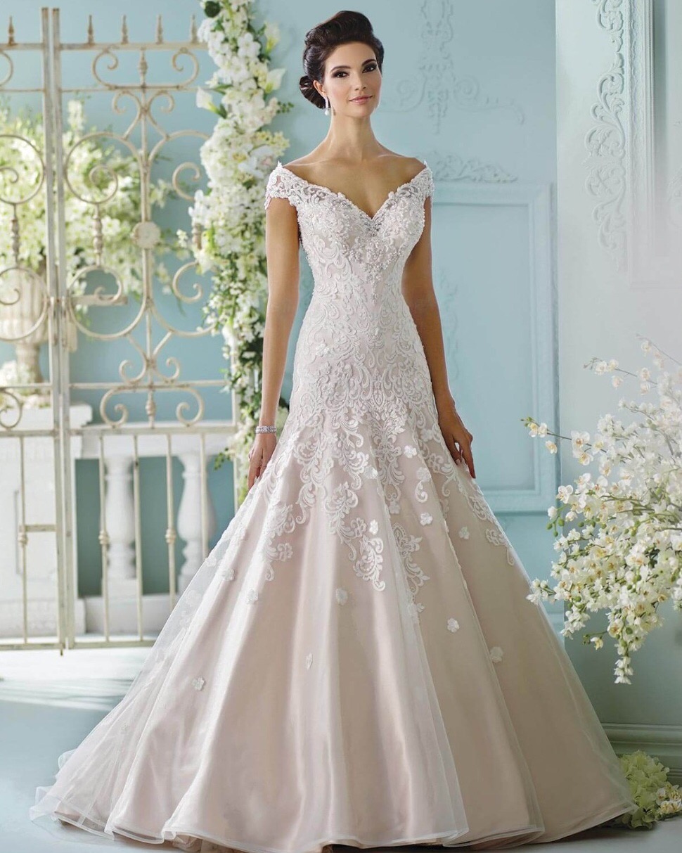 Off Shoulder Illusion Back Lace Mermaid Off Shoulder Illusion Back Lace Mermaid