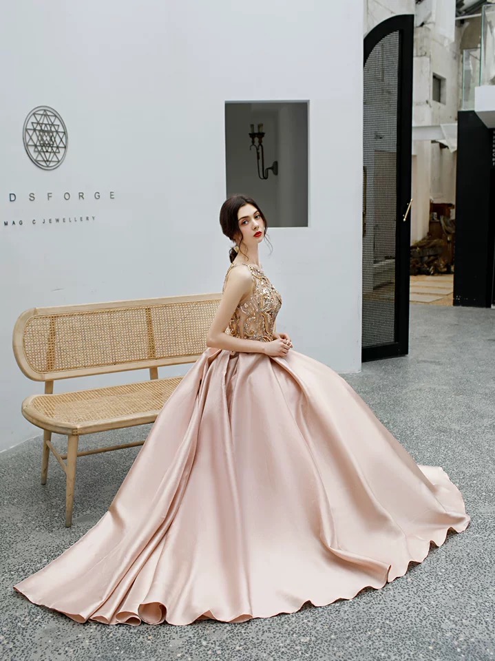 Blink Metallic Aline Gown Blink Metallic Aline Gown