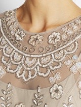 Needle & Thread Tiered Petal Embellished Tulle Gown