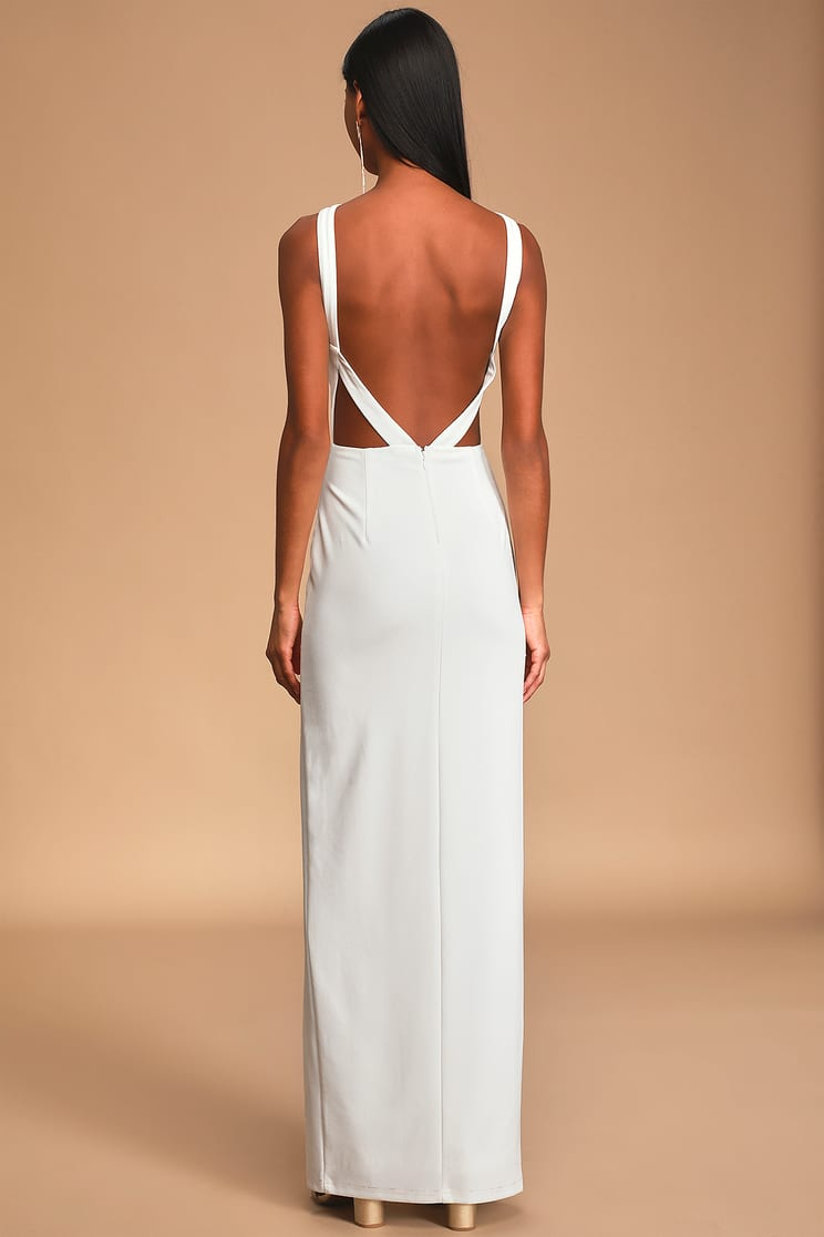 All You Need is Love White Halter Backless Maxi Dress All You Need is Love White Halter Backless Maxi Dress