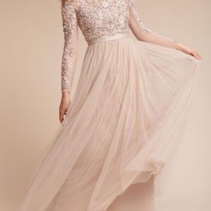 Needle & Thread Rhapsody Open Back Long Sleeved Gown