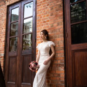 vintage mermaid wedding dress