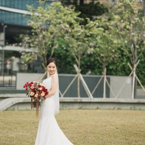 tailor made wedding or evening dress