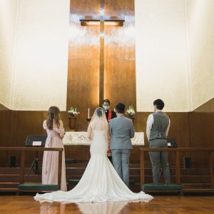 tailor made wedding or evening dress