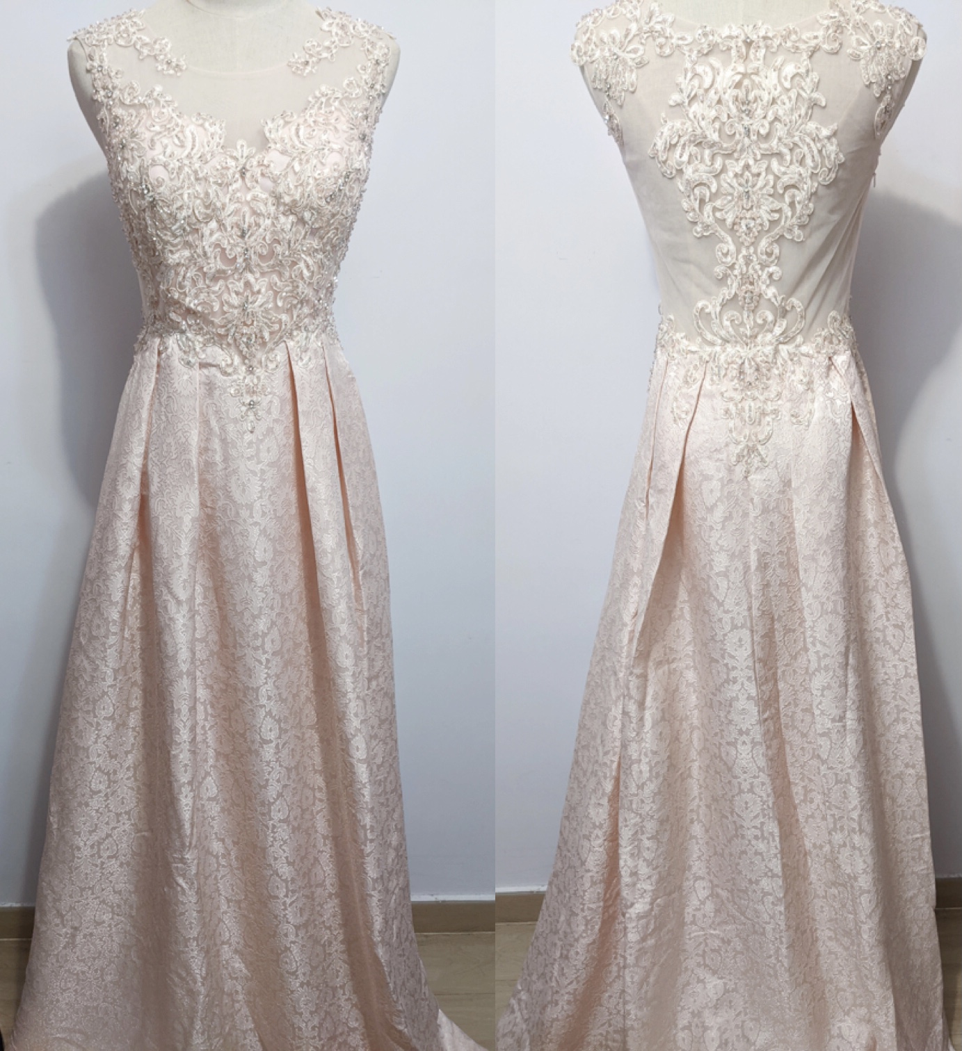 Floral Lace Aline Gown Floral Lace Aline Gown