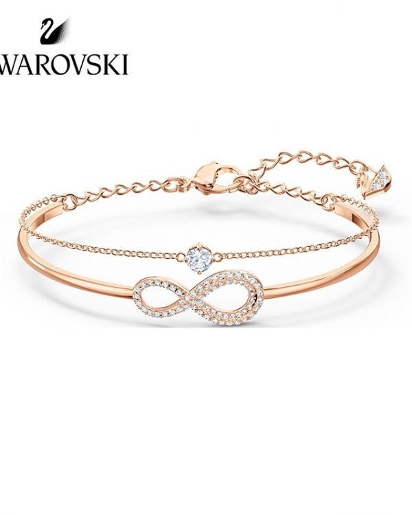 Swarovski Infinity Gold Rose Bracelet Bangle Rental