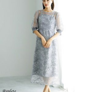 Embroidery Lace Formal Dress
