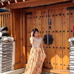 Crane and Sakura Traditional Dress