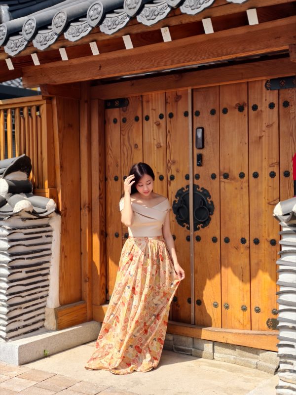 Crane and Sakura Traditional Dress