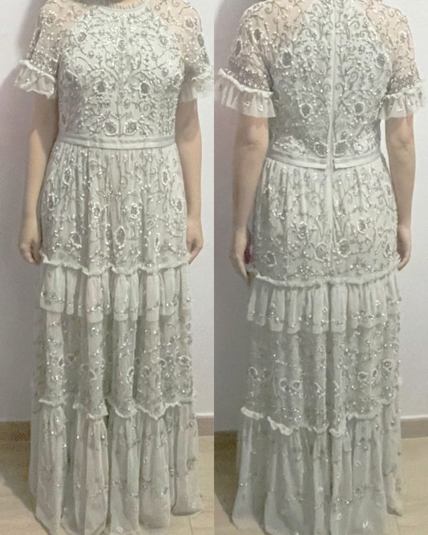 Needle & Thread Constellation Sequins Embellished Tulle Gown