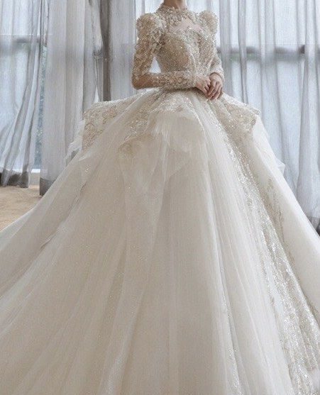 Glitter Royal Wedding Gown
