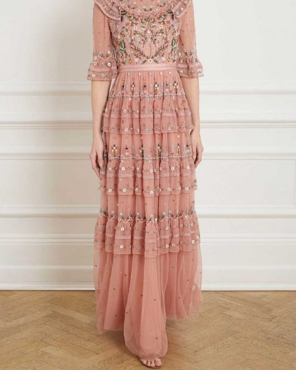 Vintage-Rose Embroidered Paradise Gown