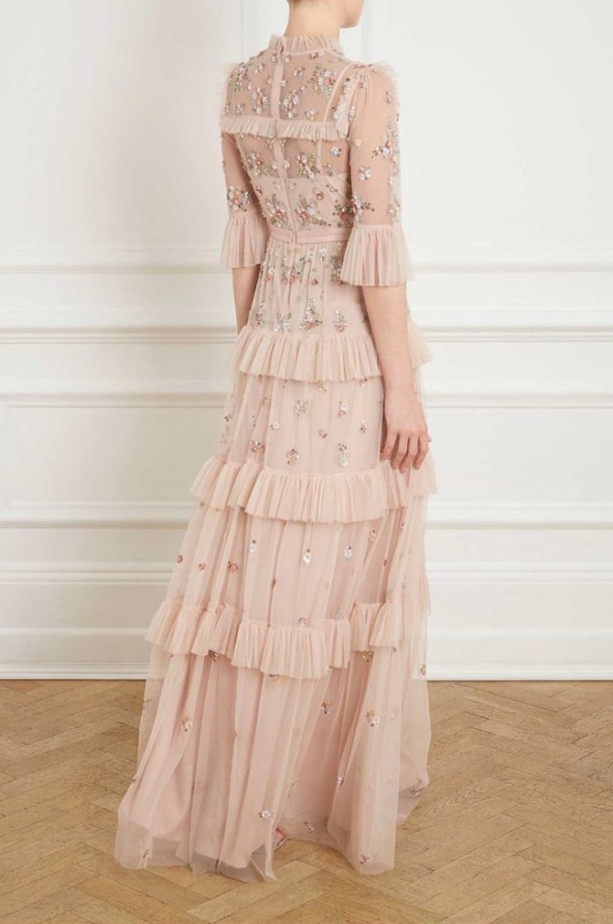 Rose-Quartz Sequin-Embellished Gown Rose-Quartz Sequin-Embellished Gown