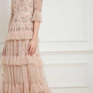 Rose-Quartz Sequin-Embellished Gown Rose-Quartz Sequin-Embellished Gown